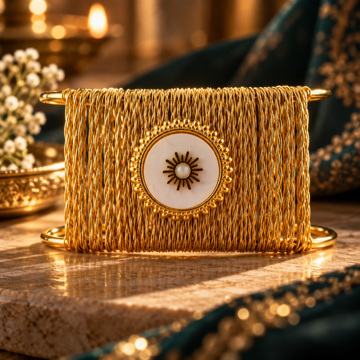 Molten Sculptural Gold Cuff | YAJAA