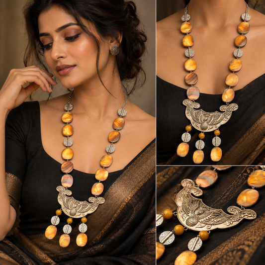 Royal Bird Heritage Statement Necklace | YAJAA