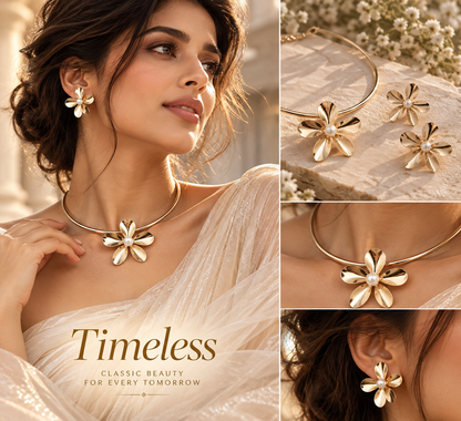 Bloom Necklace & Earrings Set | YAJAA