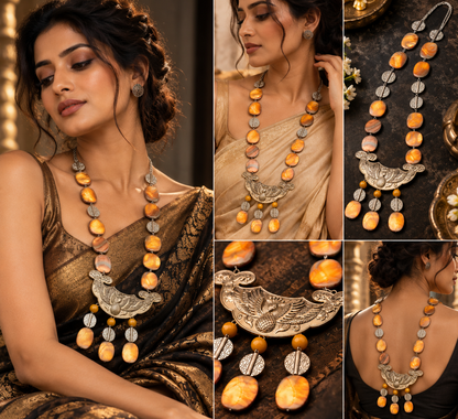 Royal Bird Heritage Statement Necklace | YAJAA