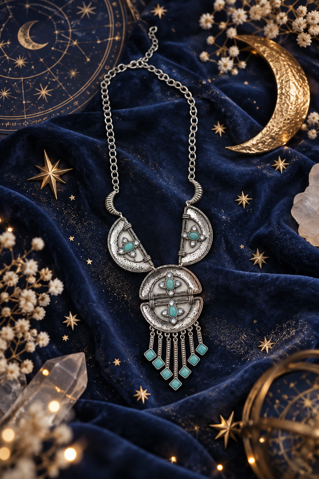 Celestial Statement Necklace |YAJAA